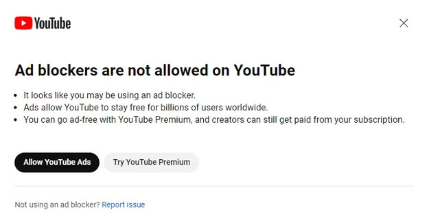 YouTubeで広告ブロッカーが効かなくなった