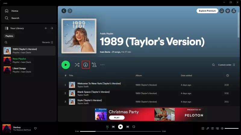 Spotifyダウンロード